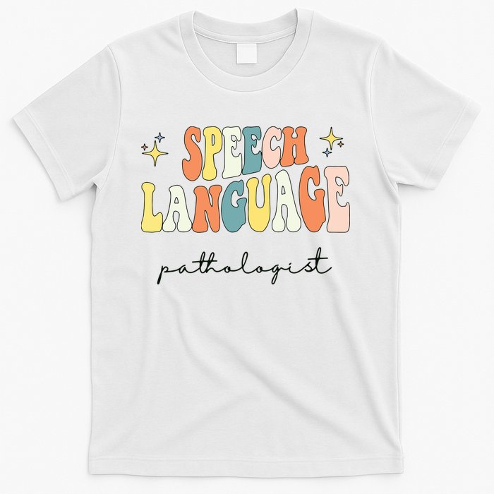 Speech Therapy Speech Language Pathologist Retro SLP Women T-Shirt