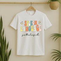 Speech Therapy Speech Language Pathologist Retro SLP Women T-Shirt
