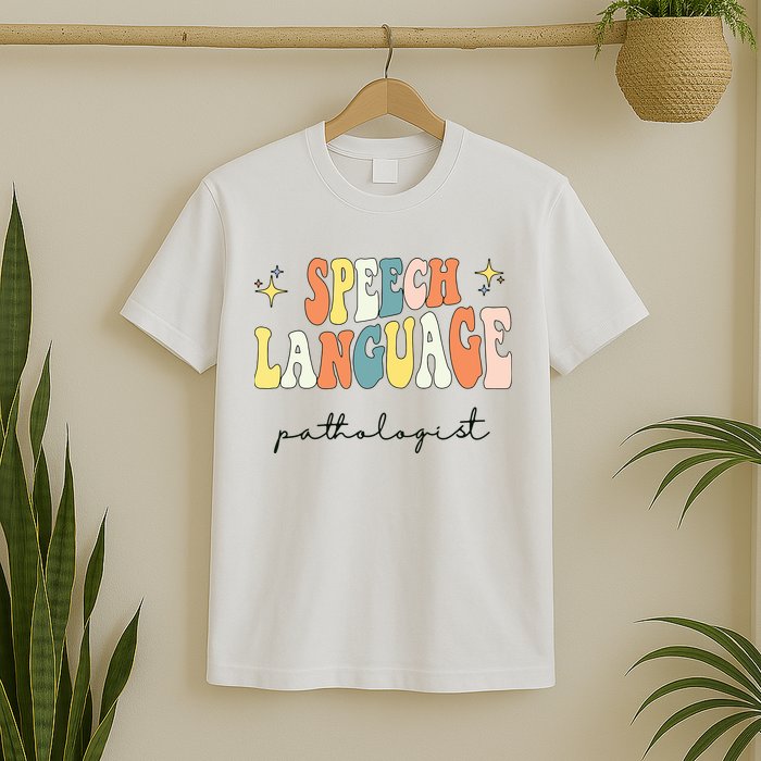 Speech Therapy Speech Language Pathologist Retro SLP Women T-Shirt