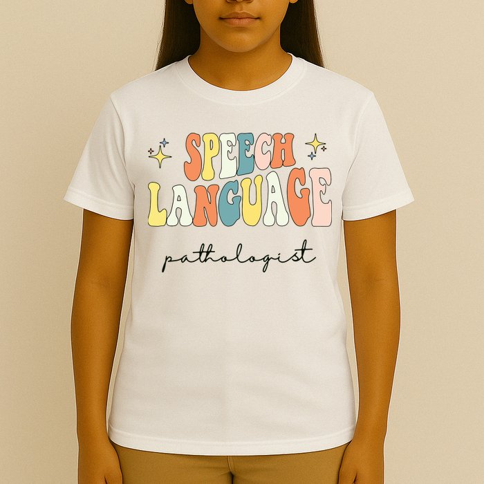 Speech Therapy Speech Language Pathologist Retro SLP Women T-Shirt