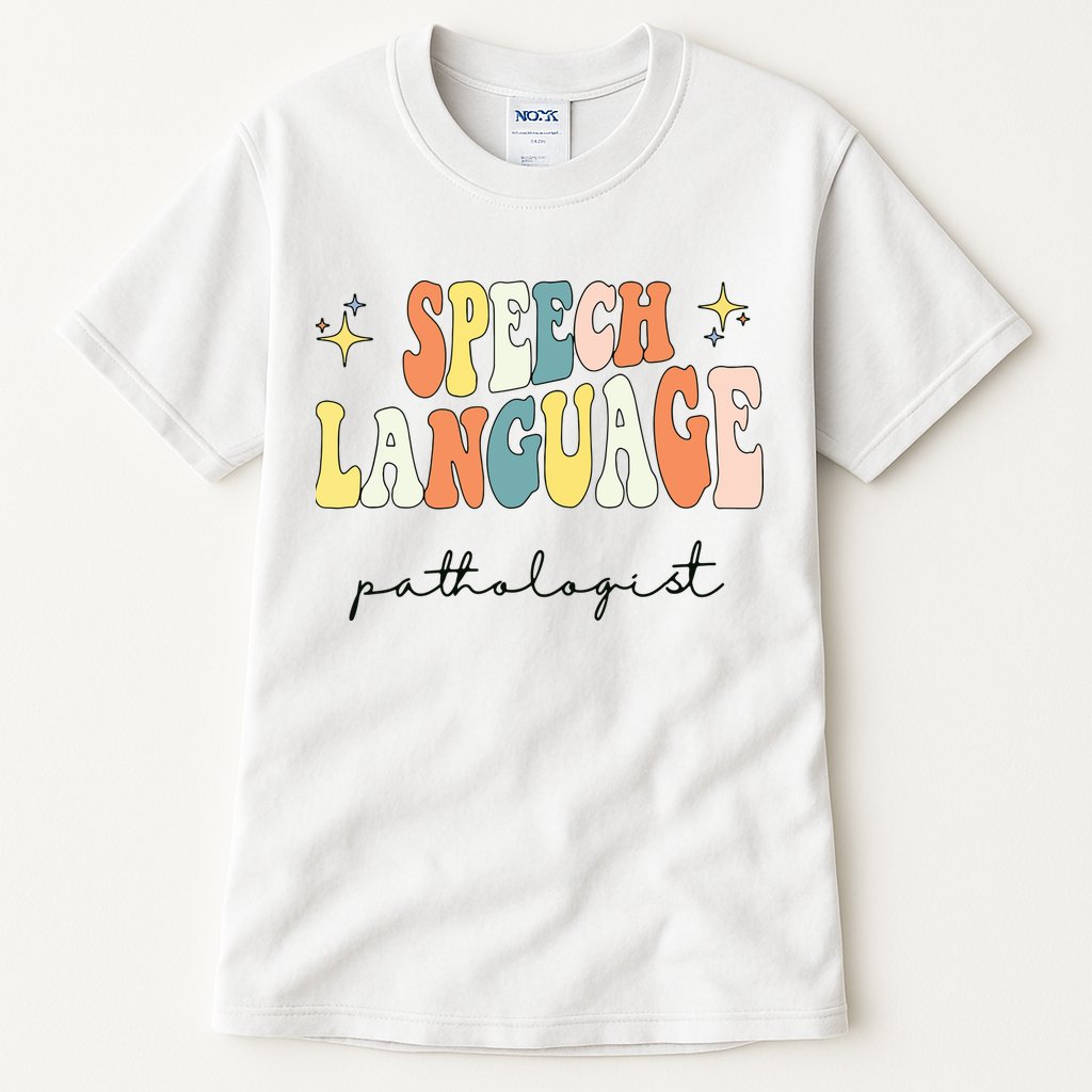 Speech Therapy Speech Language Pathologist Retro SLP Women Tall T-Shirt