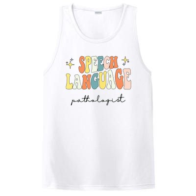 Speech Therapy Speech Language Pathologist Retro SLP Women PosiCharge Competitor Tank