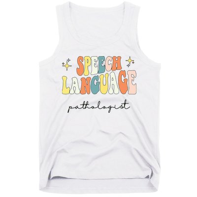 Speech Therapy Speech Language Pathologist Retro SLP Women Tank Top