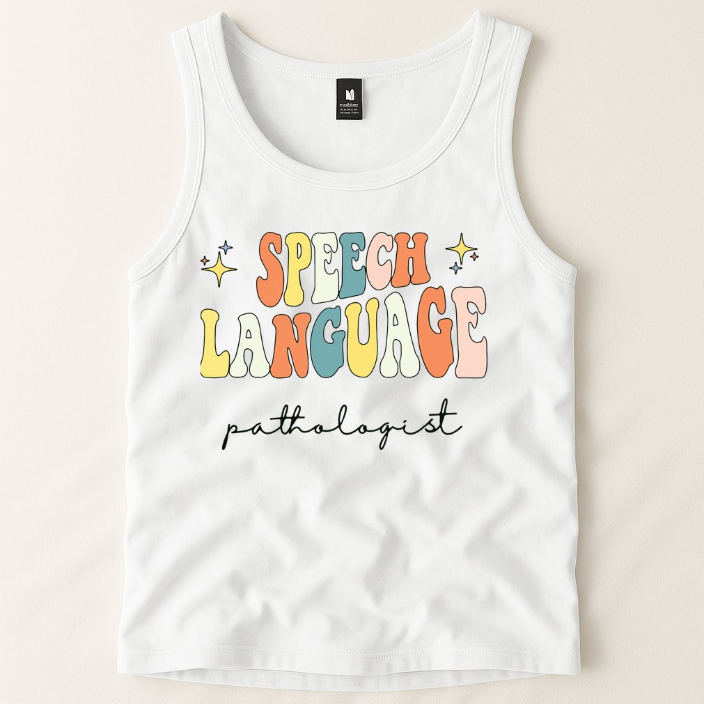 Speech Therapy Speech Language Pathologist Retro SLP Women Tank Top