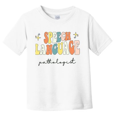 Speech Therapy Speech Language Pathologist Retro SLP Women Toddler T-Shirt