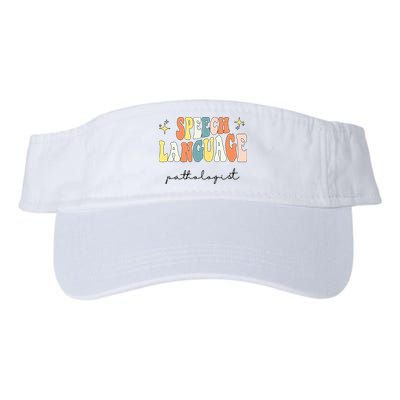 Speech Therapy Speech Language Pathologist Retro SLP Women Visor