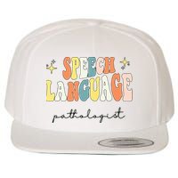 Speech Therapy Speech Language Pathologist Retro SLP Women Wool Snapback Cap