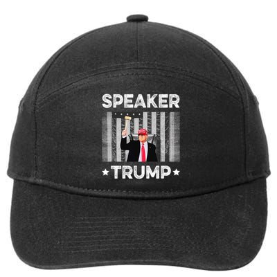 Speaker Trump | Speaker Of The House America Flag Pro Trump 7-Panel Snapback Hat