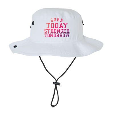 Sore Today Stronger Tomorrow Funny Workout Gym Exercise Gift Legacy Cool Fit Booney Bucket Hat