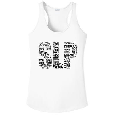 Speech Therapy Speech Language Pathology Month Ladies PosiCharge Competitor Racerback Tank