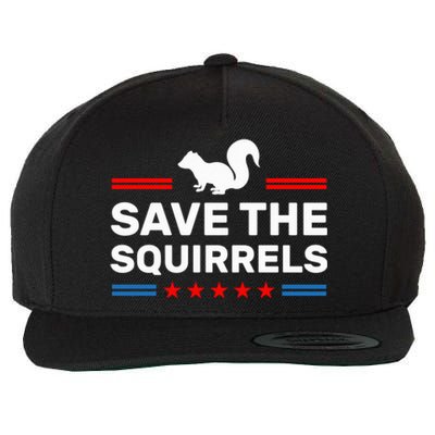 Save The Squirrels For Peanut Squirrels Wool Snapback Cap