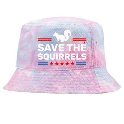 Save The Squirrels For Peanut Squirrels Tie-Dyed Bucket Hat