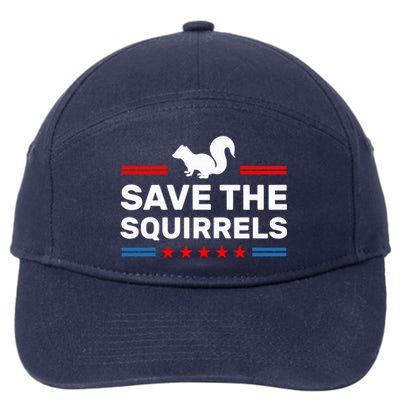 Save The Squirrels For Peanut Squirrels 7-Panel Snapback Hat