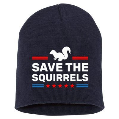 Save The Squirrels For Peanut Squirrels Short Acrylic Beanie