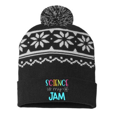 Science Teacher Science Is My Jam USA-Made Snowflake Beanie