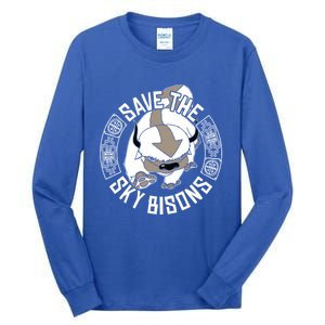 Save The Sky Bisons With Bison Head Gift Tall Long Sleeve T-Shirt