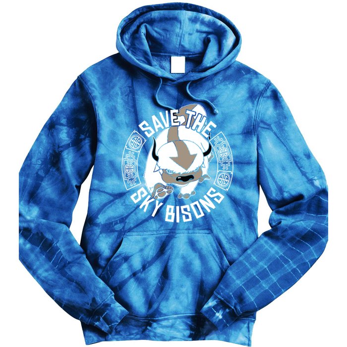 Save The Sky Bisons With Bison Head Gift Tie Dye Hoodie