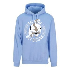 Save The Sky Bisons With Bison Head Gift Unisex Surf Hoodie