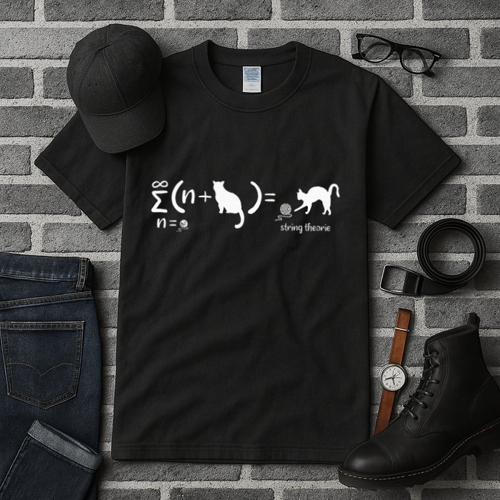 String Theory Science Nerd Physics SchrodingerS Cat Tall T-Shirt