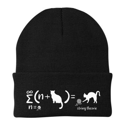 String Theory Science Nerd Physics SchrodingerS Cat Knit Cap Winter Beanie
