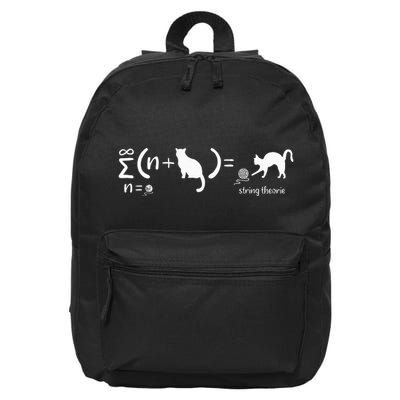 String Theory Science Nerd Physics SchrodingerS Cat 16 in Basic Backpack