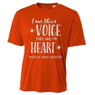 Sped Teacher Special Needs Advocate Gift I Am Their Voice Funny Gift Cooling Performance Crew T-Shirt