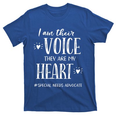 Sped Teacher Special Needs Advocate Gift I Am Their Voice Funny Gift T-Shirt