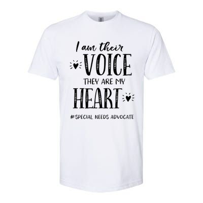 Sped Teacher Special Needs Advocate Gift I Am Their Voice Funny Gift Softstyle CVC T-Shirt