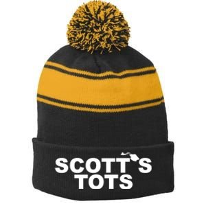 Scotts Tots Stripe Pom Pom Beanie