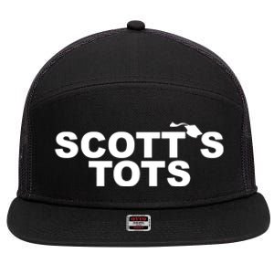 Scotts Tots 7 Panel Mesh Trucker Snapback Hat