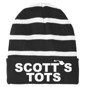 Scotts Tots Striped Beanie with Solid Band