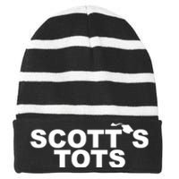 Scotts Tots Striped Beanie with Solid Band