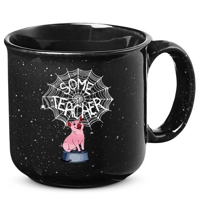Some Teacher Spiderweb Pig 15oz Campfire Ceramic Mug