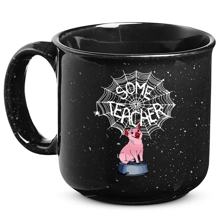 Some Teacher Spiderweb Pig 15oz Campfire Ceramic Mug