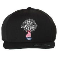 Some Teacher Spiderweb Pig Wool Snapback Cap