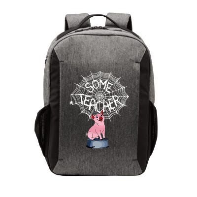 Some Teacher Spiderweb Pig Vector Backpack