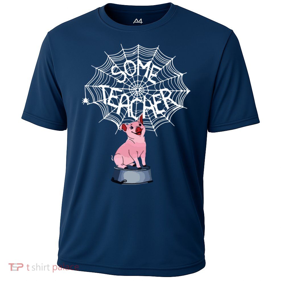 Some Teacher Spiderweb Pig Performance Shirt