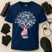 Some Teacher Spiderweb Pig Performance Shirt