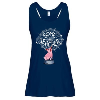 Some Teacher Spiderweb Pig Ladies Essential Flowy Tank