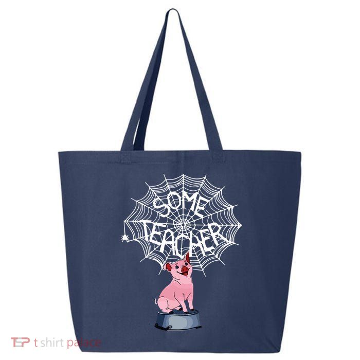 Some Teacher Spiderweb Pig 25L Jumbo Tote