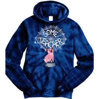 Some Teacher Spiderweb Pig Tie Dye Hoodie