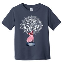 Some Teacher Spiderweb Pig Toddler T-Shirt