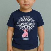 Some Teacher Spiderweb Pig Toddler T-Shirt