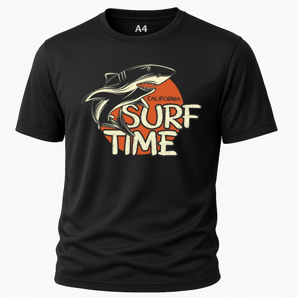 Surf Time Shark Cooling Performance Crew T-Shirt