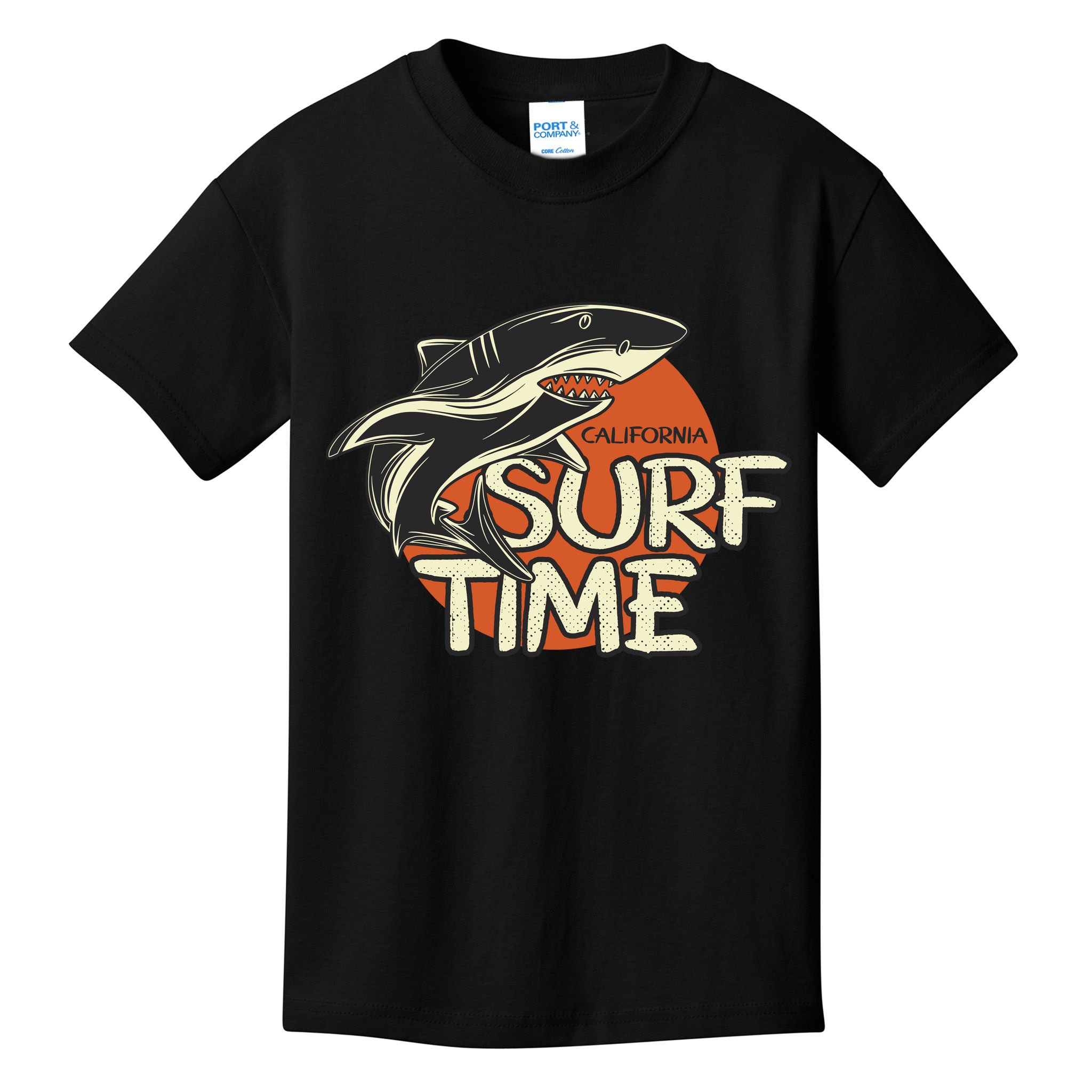 Surf Time Shark Kids T-Shirt