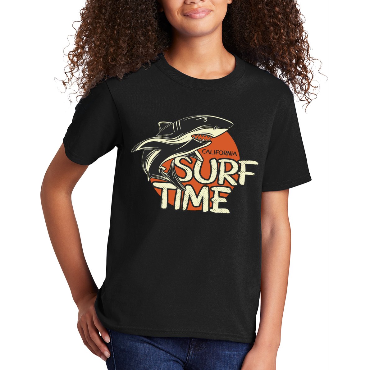Surf Time Shark Kids T-Shirt