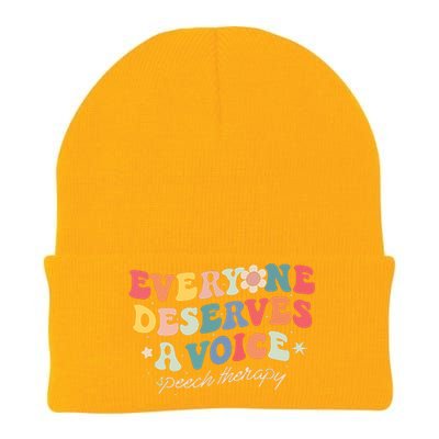 Speech Therapy Speech Language Pathologist SLP Team Women Knit Cap Winter Beanie