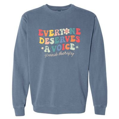 Speech Therapy Speech Language Pathologist SLP Team Women Garment-Dyed Sweatshirt