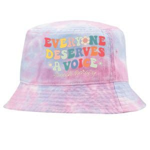 Speech Therapy Speech Language Pathologist SLP Team Women Tie-Dyed Bucket Hat