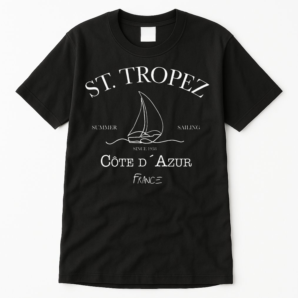 St. Tropez Summer Sailing Tall T-Shirt